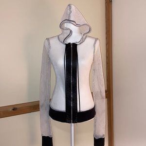 Lip Service Fishnet Hoodie